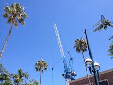 Crane Construction in Redondo Beach, CA