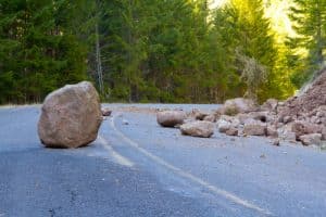 Caltrans picks of rocks