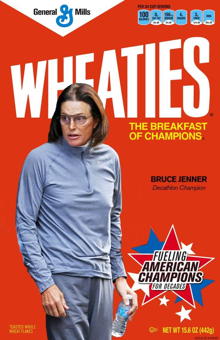 Bruce Jenner On Wheaties Box Meme