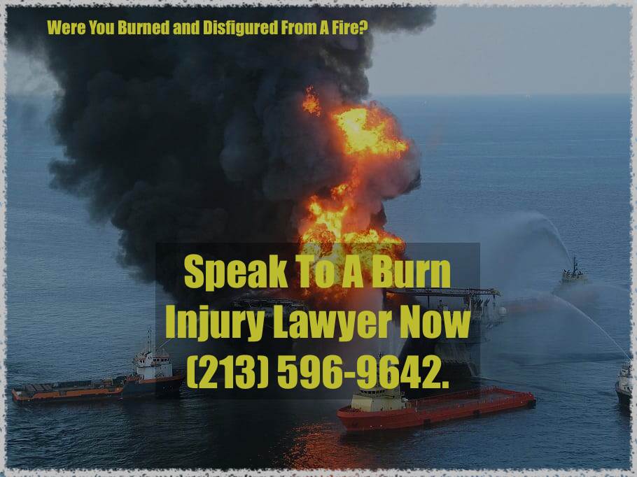 Oil Platform aflame