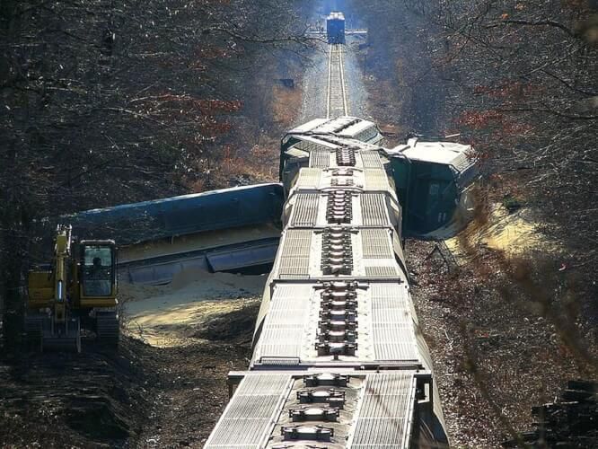 train collision derailment