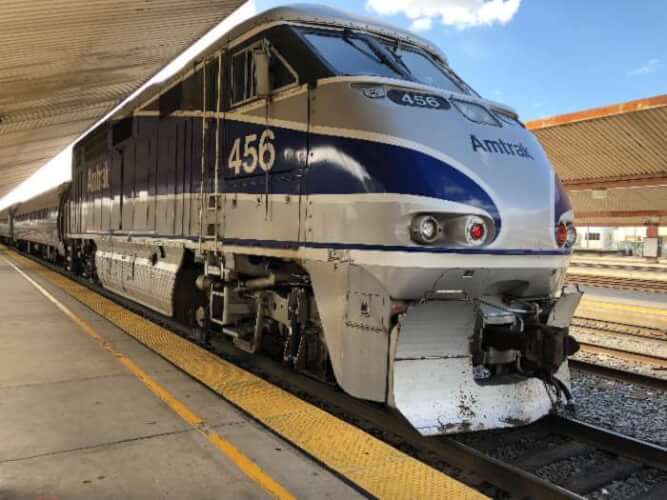 Amtrak Train at Station