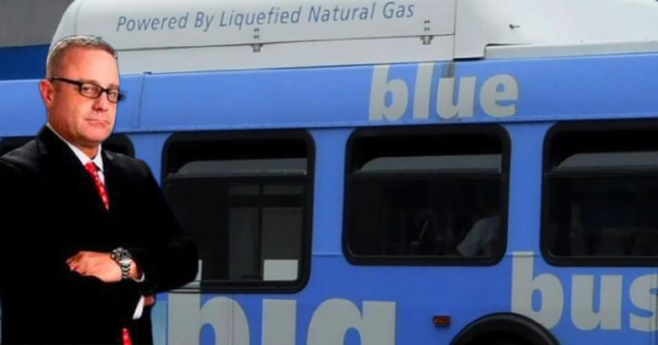 Big Blue Bus in Santa Monica, CA