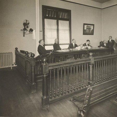 Courtroom deposition