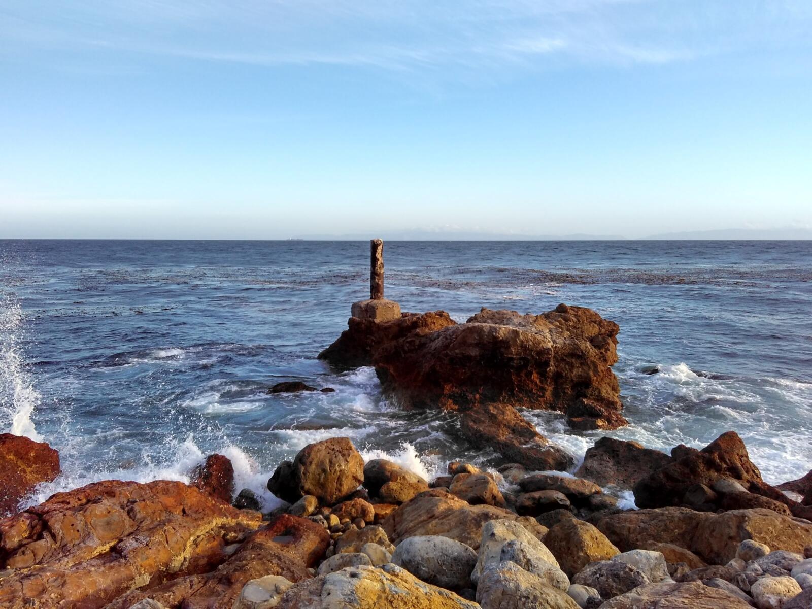 Fall Hazard at rocks and ocean