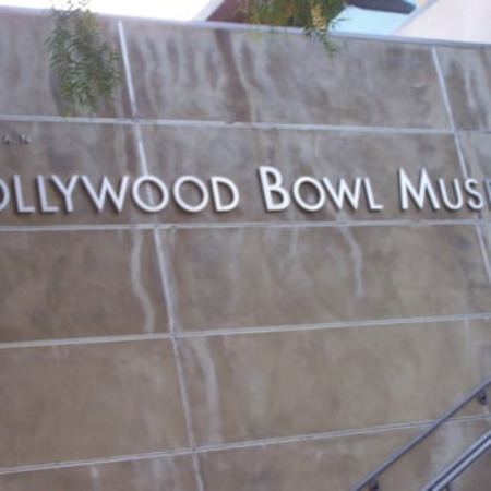 Public stairs at Hollywood Bowl Public Museum entrance