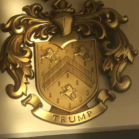 Trump Coat of Arms at Country Club