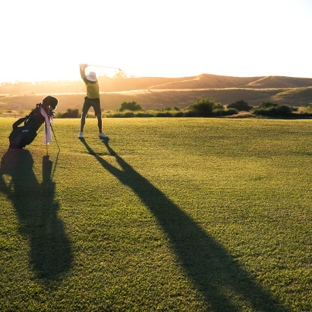 Golfer in Palos Verdes at Trump National