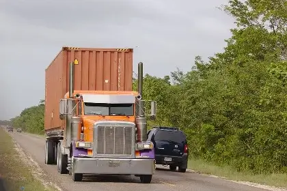 Sideswipe on the highway